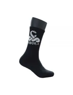 Calcetines Vibor-A Media Caña Premium Negro | Ofertas de pádel