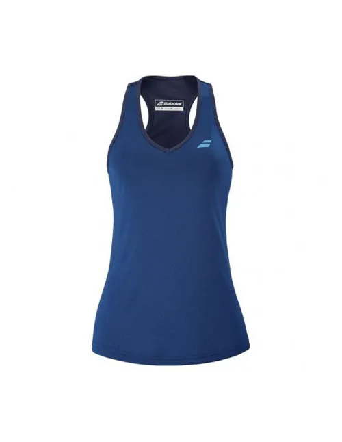Camiseta Babolat Play Azul Marino Niña | Ofertas de pádel