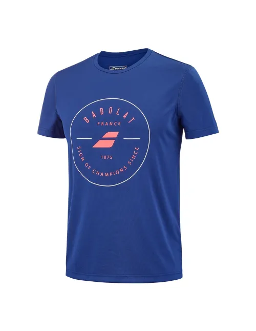 NAVY BLUE Babolat EXERCISE GRAPHIC T-SHIRT | Ofertas de padel