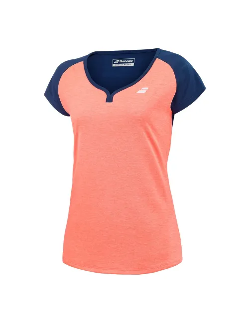 T-shirt Babolat Play Cap Coral Woman | Ofertas de padel