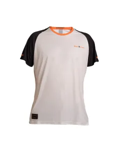 Black Crown Maglietta Rodi Arancione-Crema |Padel offers
