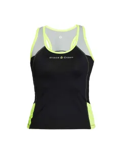 Camiseta Black Crown Santander Negro Lima Mujer | Ofertas de pádel