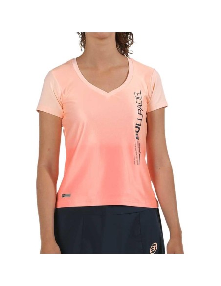Camiseta Bullpadel Eriete Azul Mujer | Ofertas de pádel