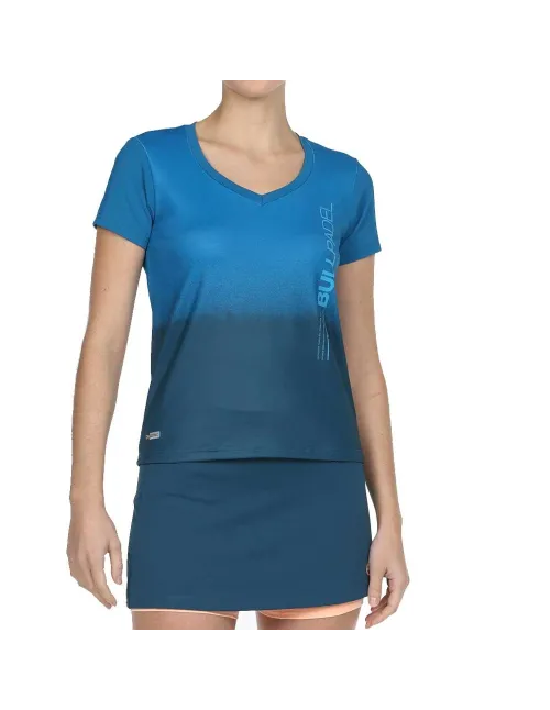 Camiseta Bullpadel Eriete Azul Mujer | Ofertas de pádel