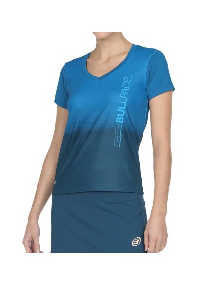 Bullpadel T-shirt Eriete Mulher Azul | Ofertas de padel