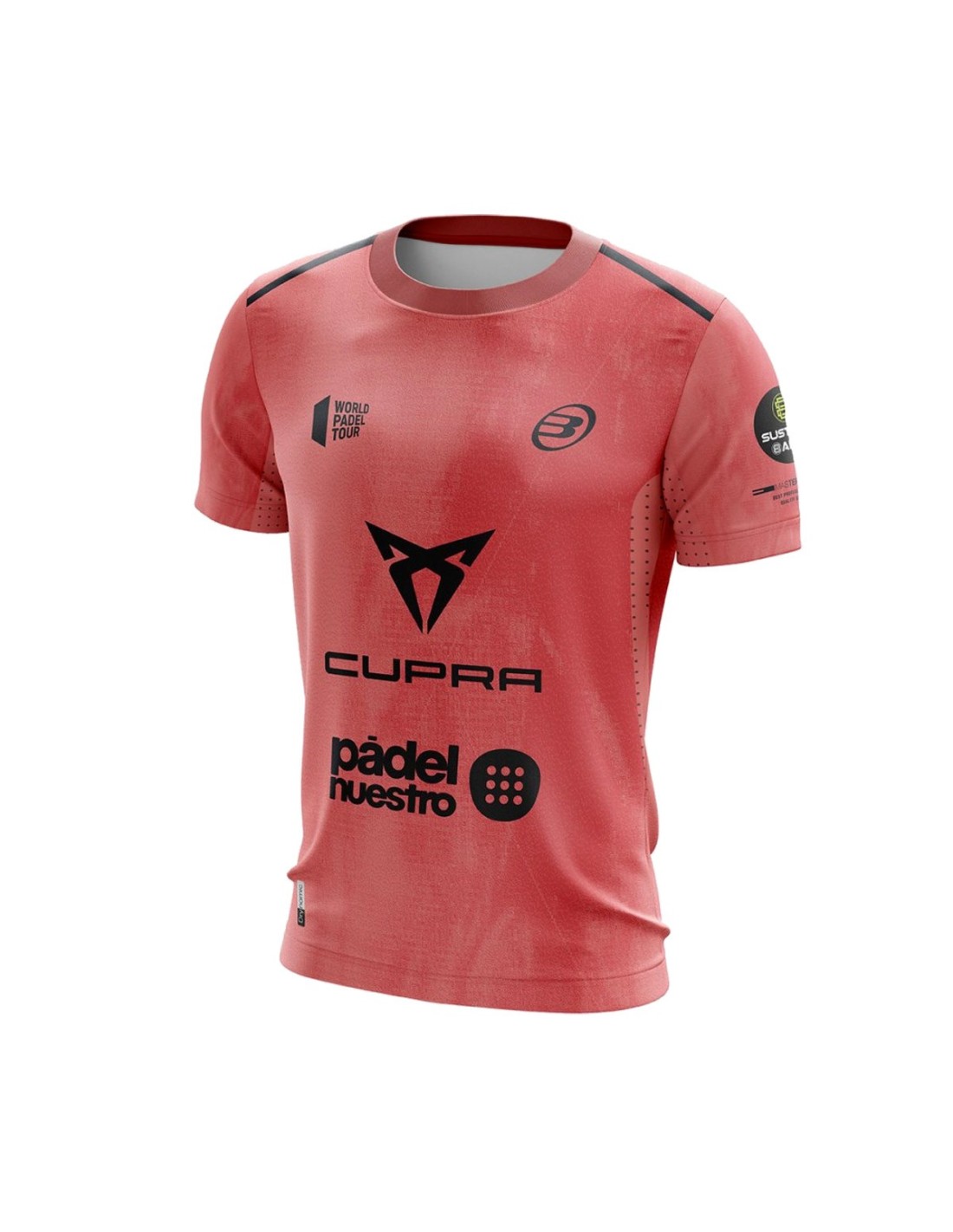 Bullpadel Camiseta Pádel Moare Vino Burdeos Hombre