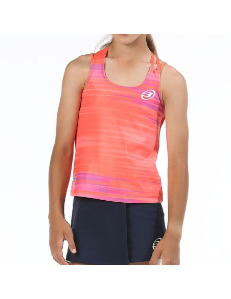 Camiseta Bullpadel Utica Naranja Niña | Ofertas de pádel