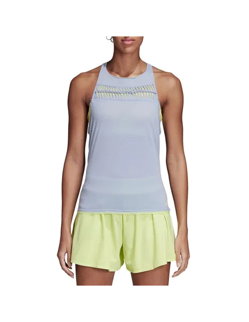 Tank Top Adidas Women's Ml Blue Cv9941 | Ofertas de padel