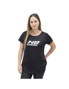 Camiseta Enebe Zircon Negro Mujer | Ofertas de pádel 2