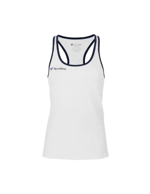 Tecnifibre F3 Women's Sleeveless T-Shirt White | Ofertas de padel