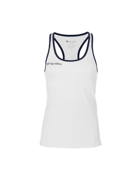 Camiseta Sin Mangas Tecnifibre F3 Blanco Mujer | Ofertas de pádel