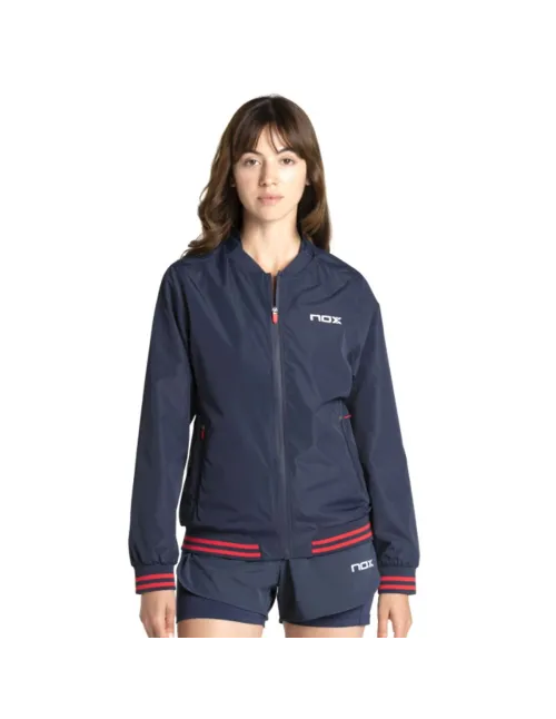Cortavientos Nox Pro Azul Marino Mujer | Ofertas de padel