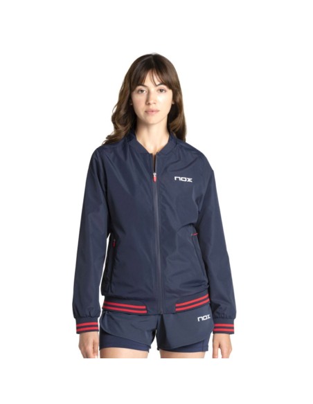 Cortavientos Nox Pro Azul Marino Mujer | Ofertas de padel Cortavientos Nox Pro Azul Marino Mujer | Ofertas de padel