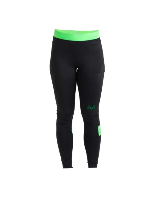Black Crown Pantaloni Marta Marrero Nero/Lime |Padel offers