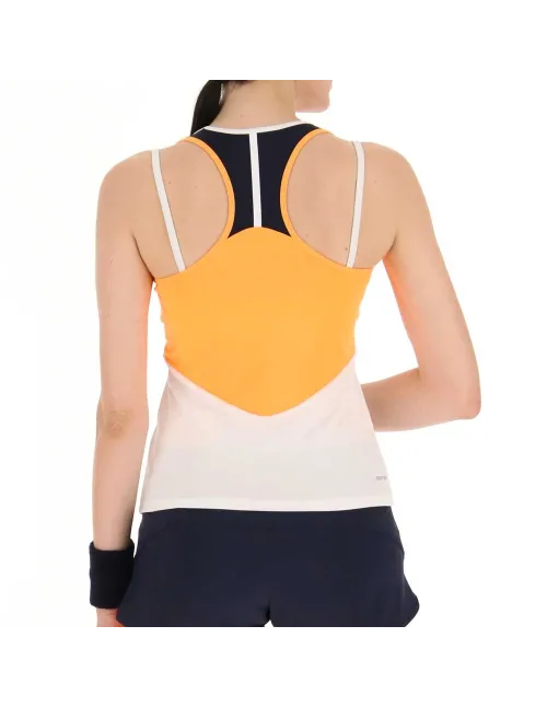 Camiseta Lotto Top Iv Naranja Mujer | Ofertas de pádel