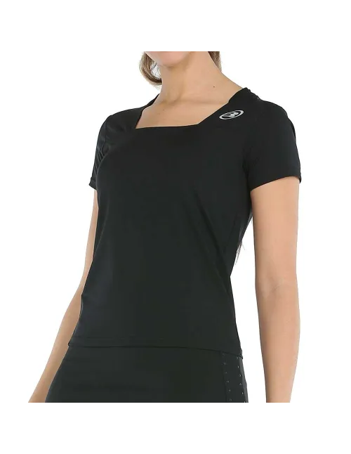Polo Bullpadel Pradera Negro Mujer | Ofertas de pádel