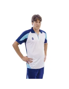 Polo Padel Softee K3 White Navy Blue | Ofertas de pádel 2