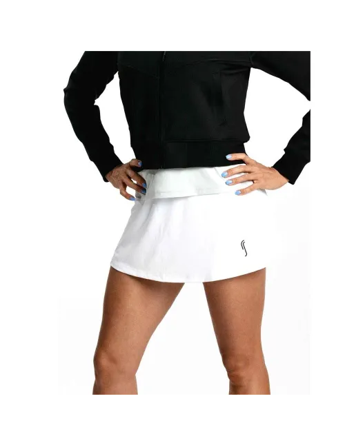Falda Rs Padel Ribbed Match Blanco | Ofertas de pádel