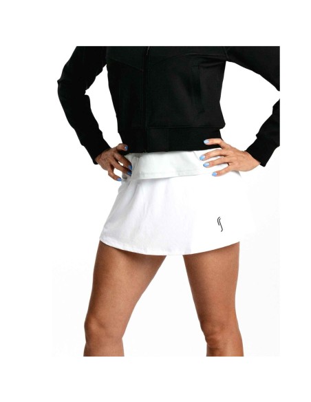Falda Rs Padel Ribbed Match Blanco | Ofertas de pádel