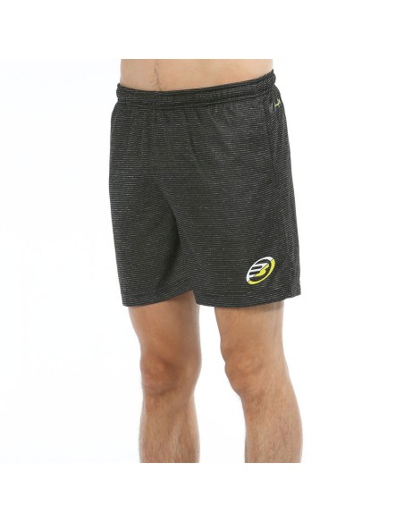 Pantalón Corto Bullpadel Kufis Negro | Ofertas de pádel