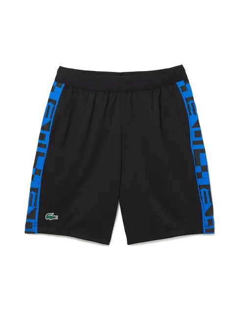 Short Lacoste Contrast Print Black Gh9378c31 | Ofertas de padel