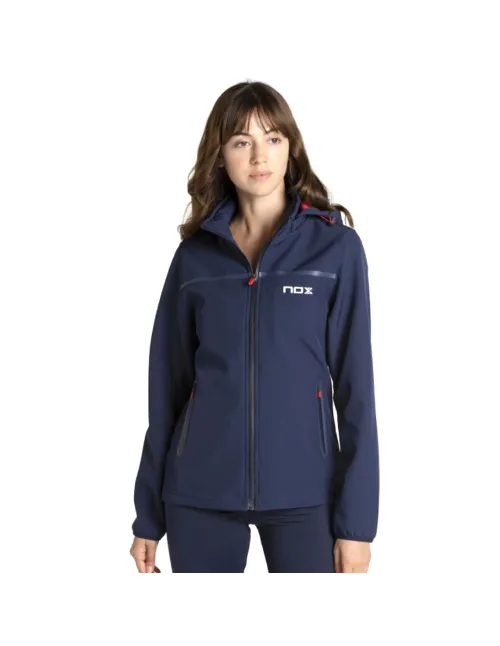Chaqueta Nox Softshell Pro Azul Marino Mujer |Padel offers