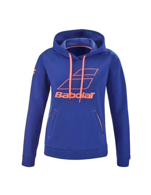 Sudadera Babolat Exercise Azul Mujer | Ofertas de pádel