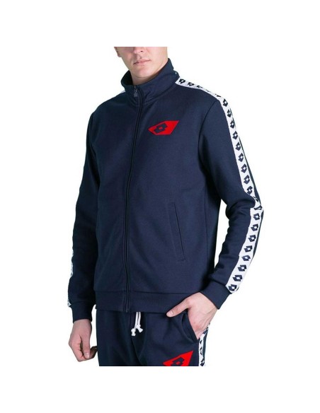 Sudadera Lotto Athletica Due Fz Pl Azul Navy | Ofertas de pádel