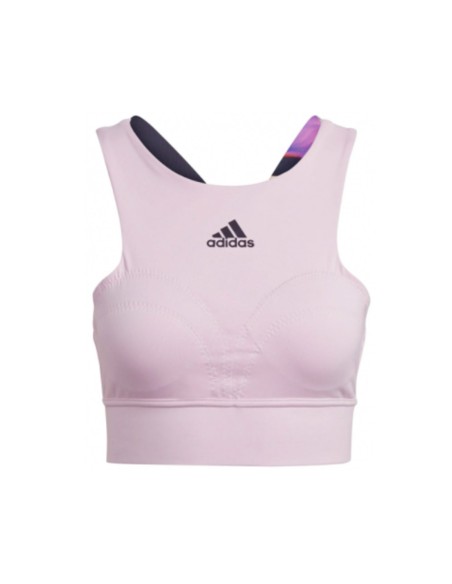 Adidas Top Us Ser Crop Clear Pink Hg6426 | Ofertas de padel