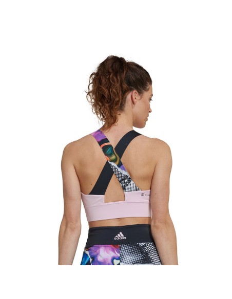 Adidas Top Us Ser Crop Clear Pink Hg6426 | Ofertas de padel