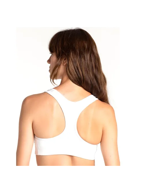 Sujetador Deportivo Nox Pro Blanco Mujer | Ofertas de pádel