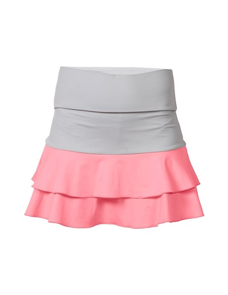 Falda Black Crown Marta Marrero 02 Arucas Blanco/Coral | Ofertas de pádel