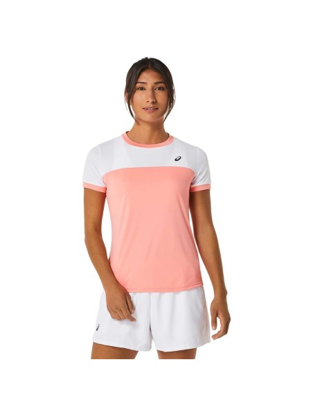Camiseta Asics Women Court Ss Top 2042a262-102 Mujer | Ofertas de pádel