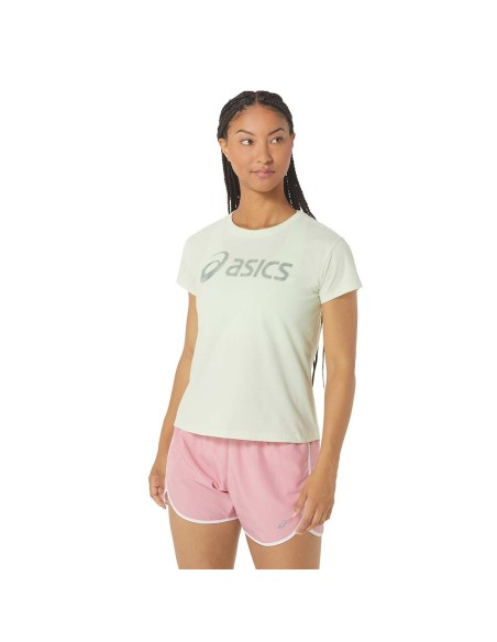 Asics T-shirt T-shirt com logótipo grande para mulher | Ofertas de padel