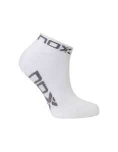 Calcetines Nox Tobillero Blanco Gris Mujer | Ofertas de pádel