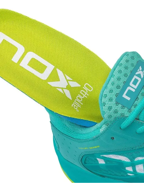 Nox At10 Lux Turquesa Amarillo Mujer Calatluxtlime | Ofertas de padel