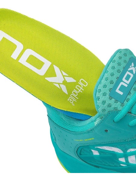Nox At10 Lux Turquesa Amarillo Mujer Calatluxtlime | Ofertas de padel
