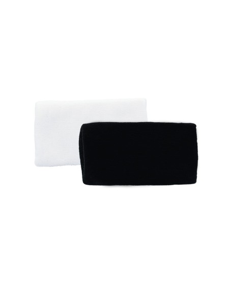 Siux Polsino lungo in cotone jacquard Nero Nero Bianco |Padel offers