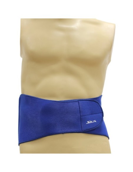 Faja Lumbar Neopreno Con Protecciones Siux Azul | Ofertas de pádel