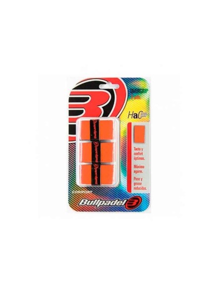 3 ORANGE Bullpadel GB-1200 OVERGRIPS | Ofertas de padel