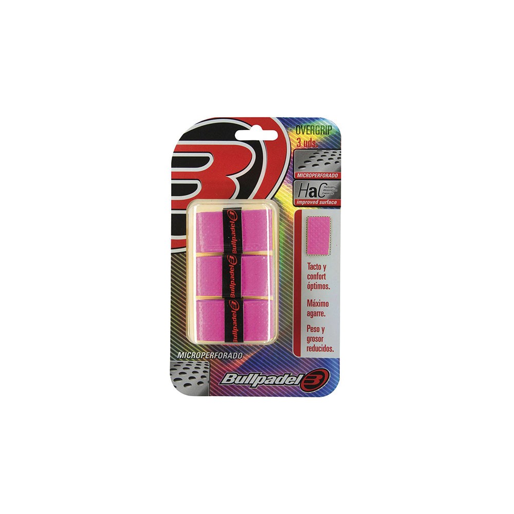 Overgrip Bullpadel Gb-1201 Rosa Flúor, Rosa Fluor, M/L