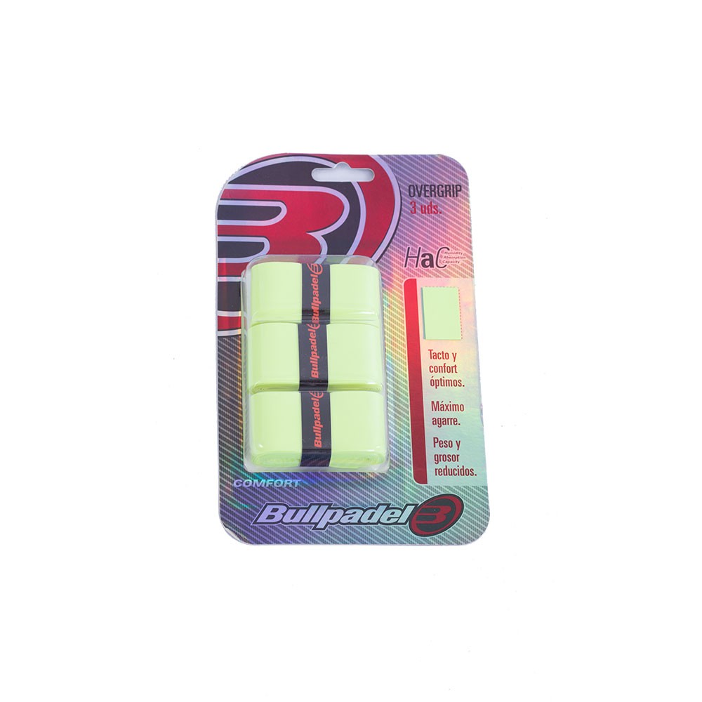 Bullpadel Overgrip 3 Unidades Gb-1705 971 Amarillo Fluor