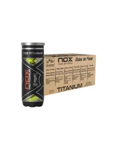 BOX OF 24 3-BALL CANS OF Nox Pro TITANIUM Padel BALLS | Ofertas de padel