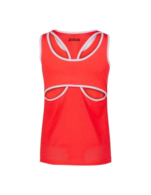 Camiseta Tirantes Joma Break Negro Rosa Mujer | Ofertas de pádel