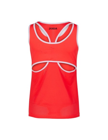 Camiseta Tirantes Joma Break Negro Rosa Mujer | Ofertas de pádel