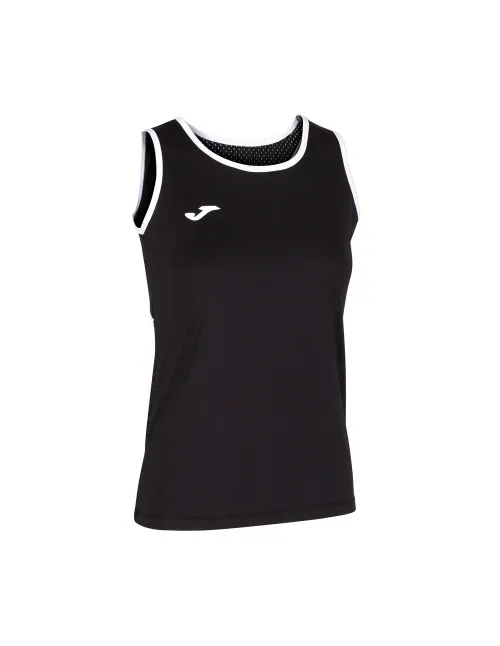 Camiseta Tirantes Joma Break Negro Rosa Mujer | Ofertas de pádel