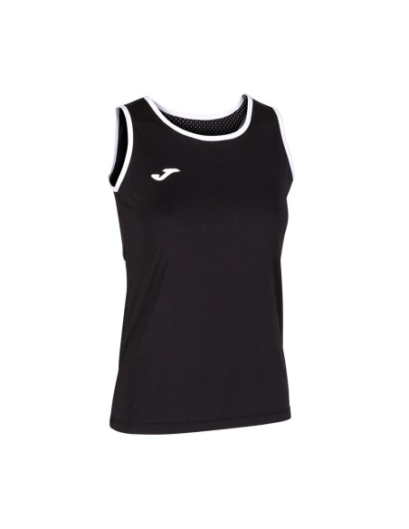 Camiseta Tirantes Joma Break Negro Rosa Mujer | Ofertas de pádel