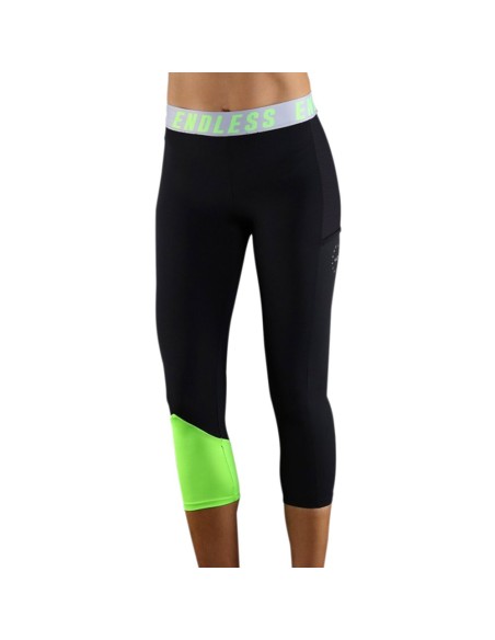 Endlesss Vanity Pocket Iconic 7/8 Legging 40211 Nero Verde Donna |Padel offers