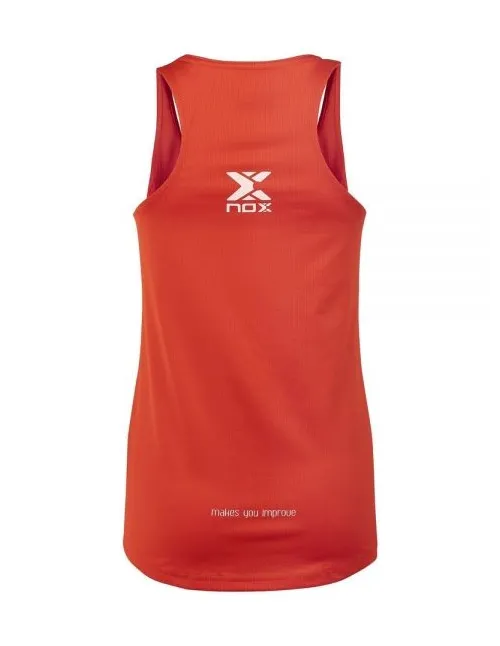 Nox Team Maglietta Rosso Bianco Donna |Padel offers