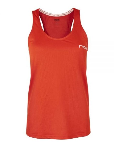 Nox Team T-shirt Vermelho Branco Mulher | Ofertas de padel